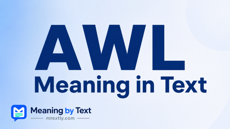 AWL Meaning in Text