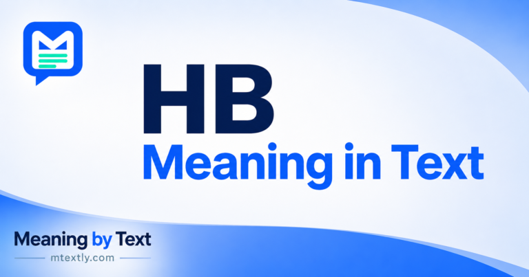 HB Meaning in Text