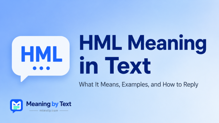 HML Meaning in Text