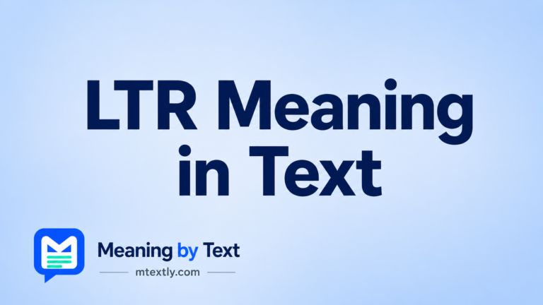 LTR Meaning in Text