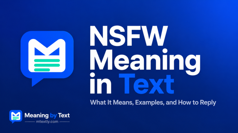 NSFW Meaning in Text