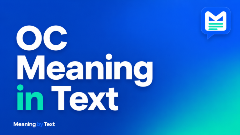 OC Meaning in Text