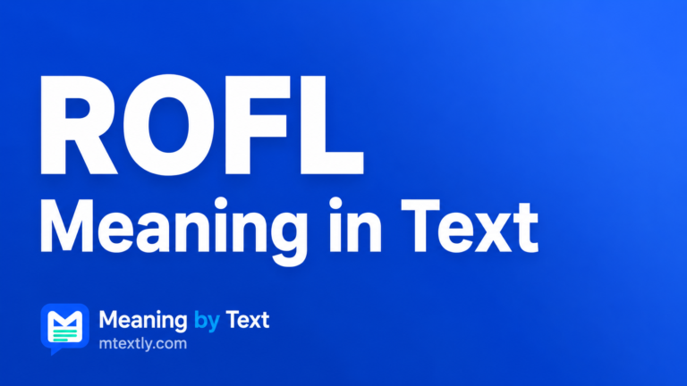 ROFL Meaning in Text