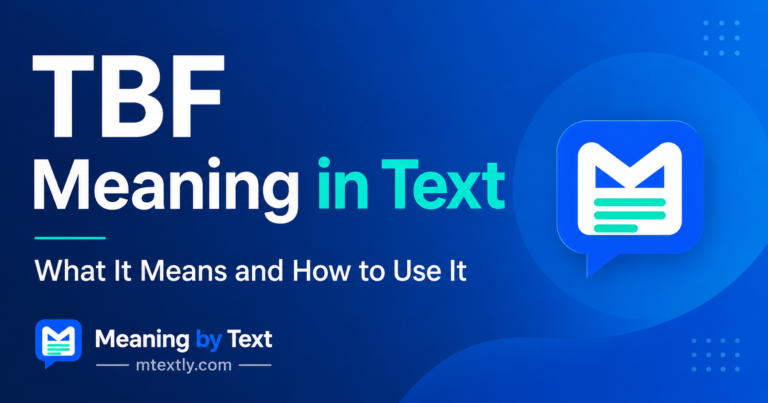 TBF Meaning in Text
