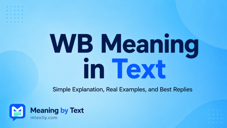 WB Meaning in Text