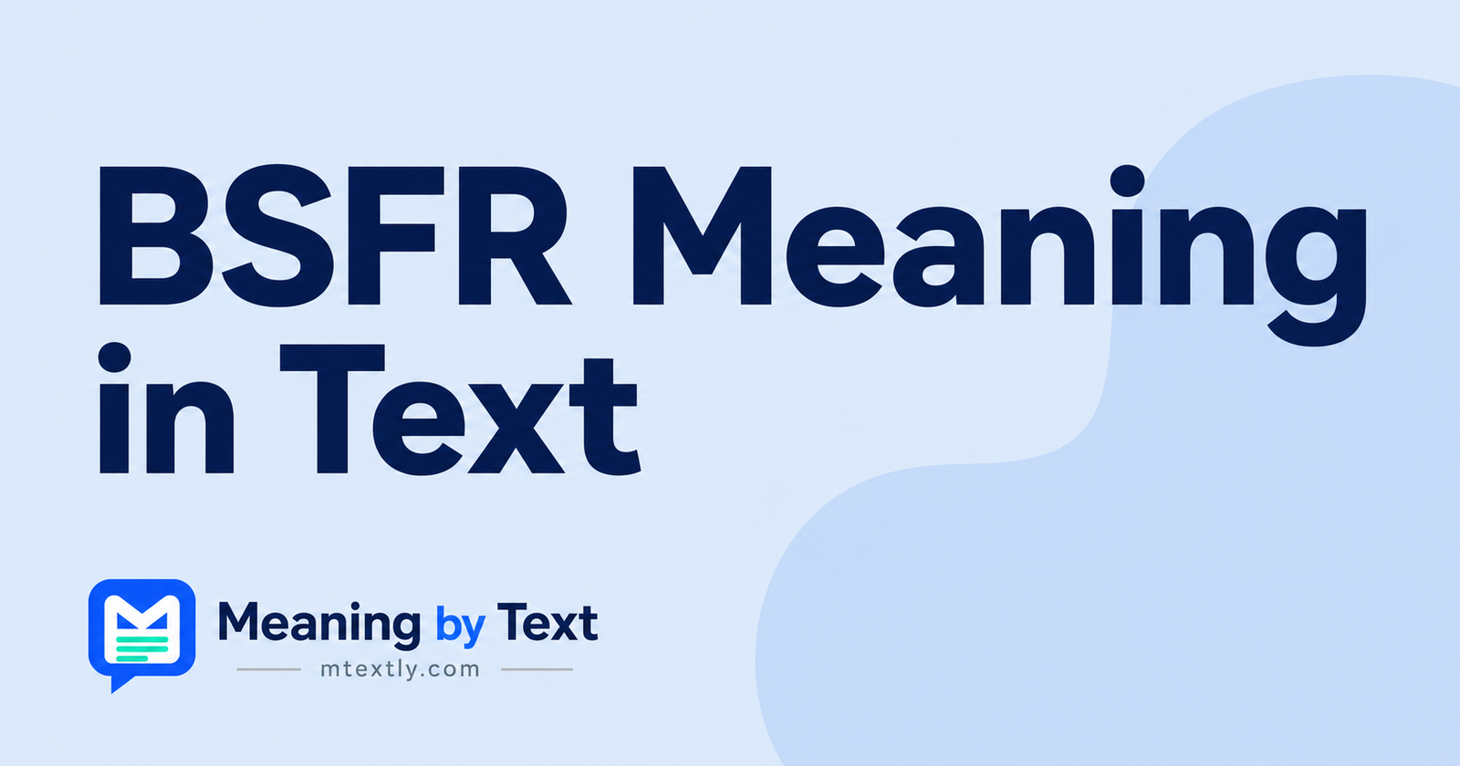 BSFR Meaning in Te