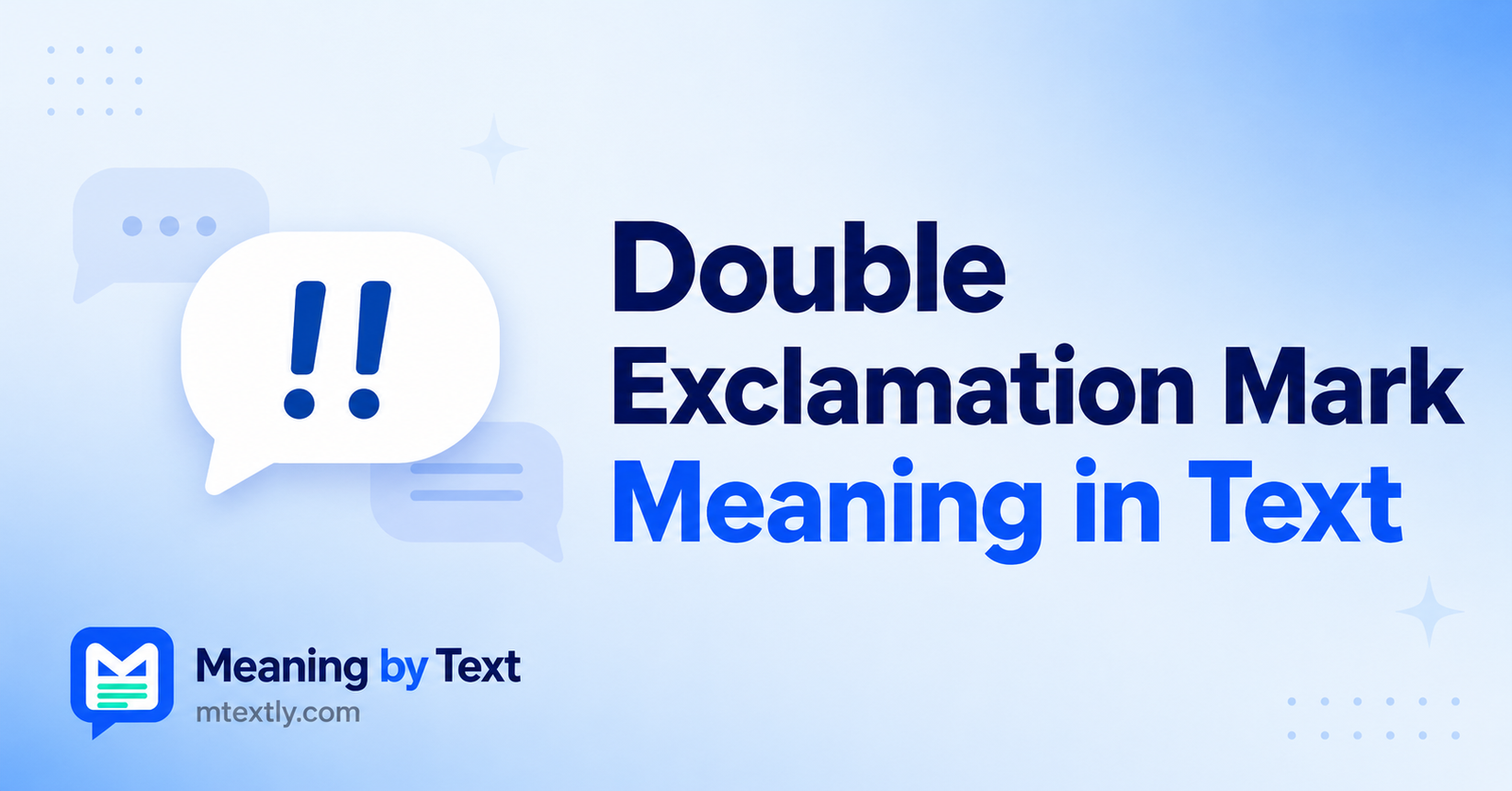 Double Exclamation Mark Meaning in Text