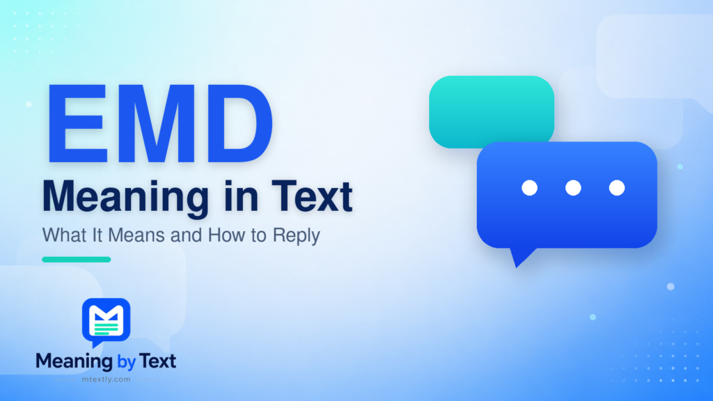 EMD Meaning in Text