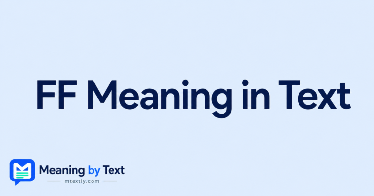 FF Meaning in Text