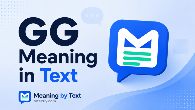 GG Meaning in Text