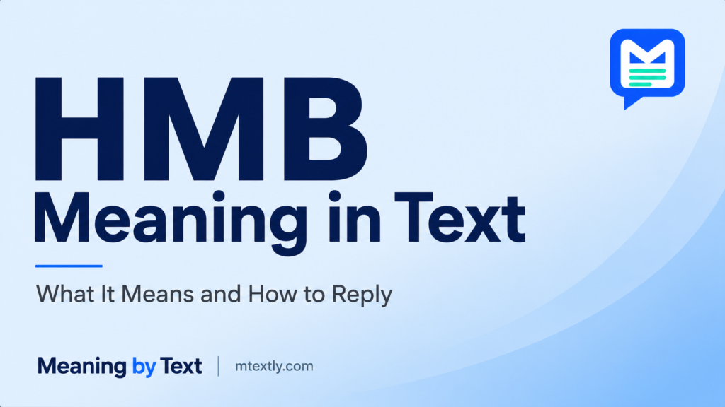 HMB Meaning in Text