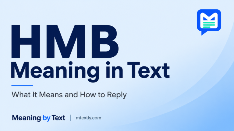 HMB Meaning in Text