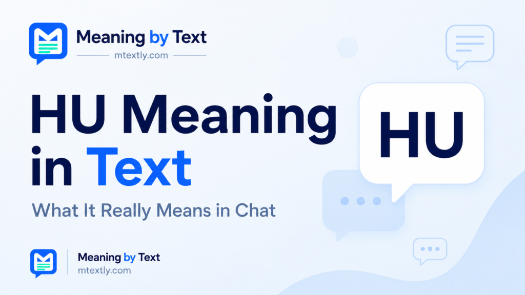 HU Meaning in Text