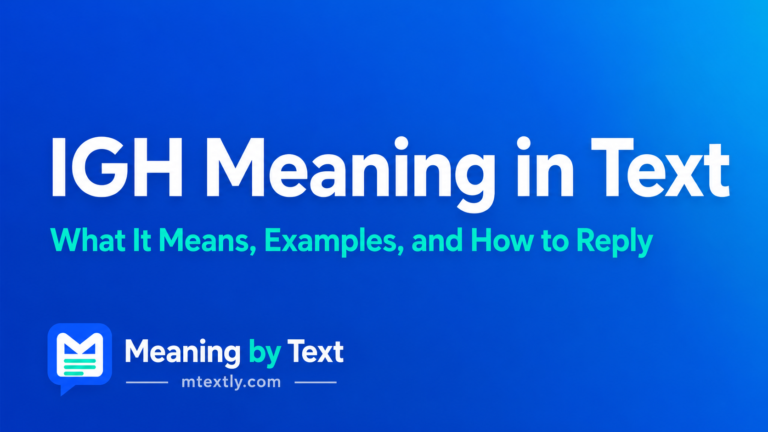 IGH Meaning in Text
