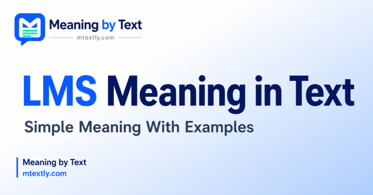 LMS Mean in Text
