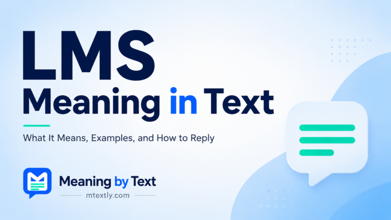 LMS Meaning in Text
