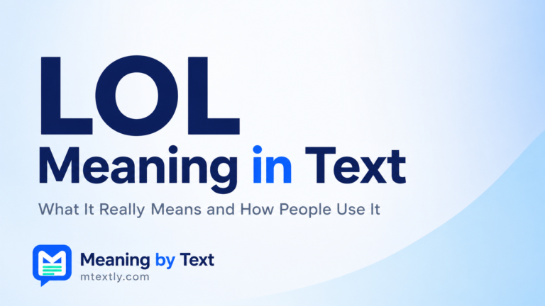 LOL Meaning in Text