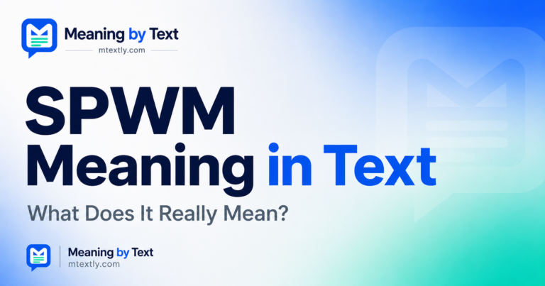 SPWM Meaning in Text