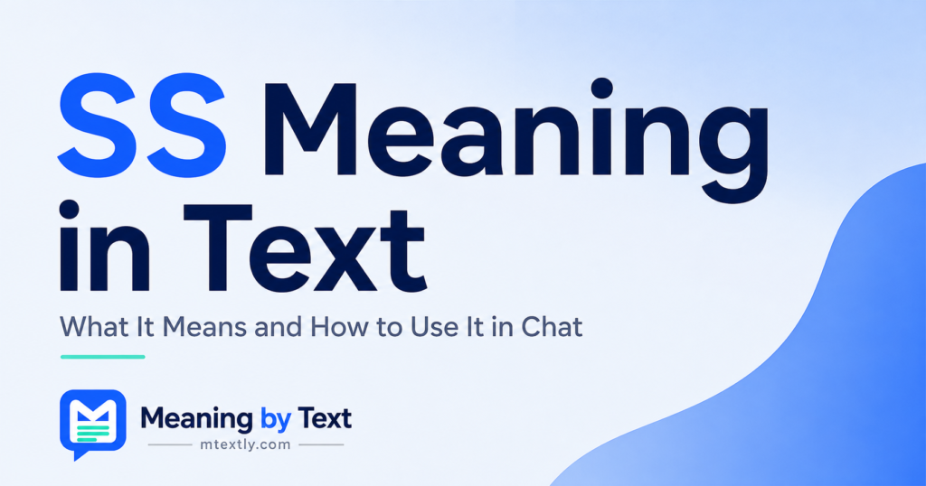 SS Meaning in Text
