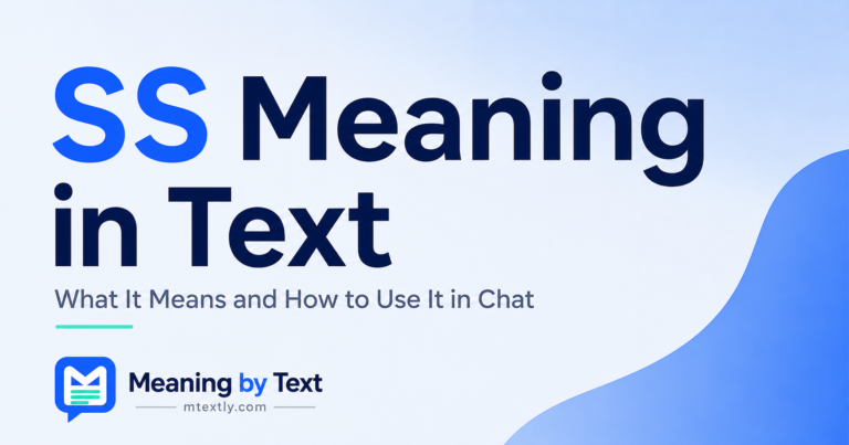 SS Meaning in Text