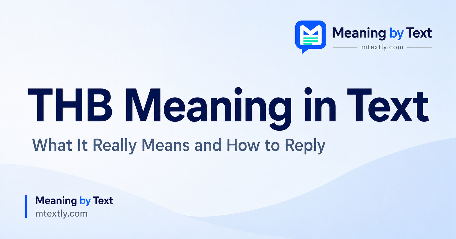 THB Meaning in Text