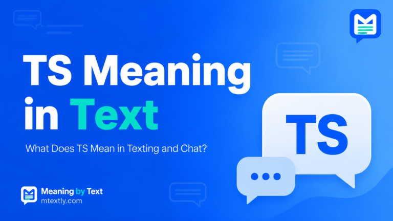 TS Meaning in Text