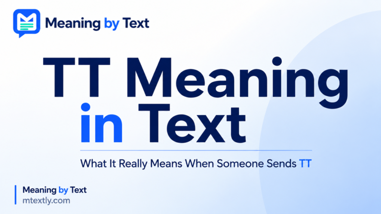 TT Meaning in Text