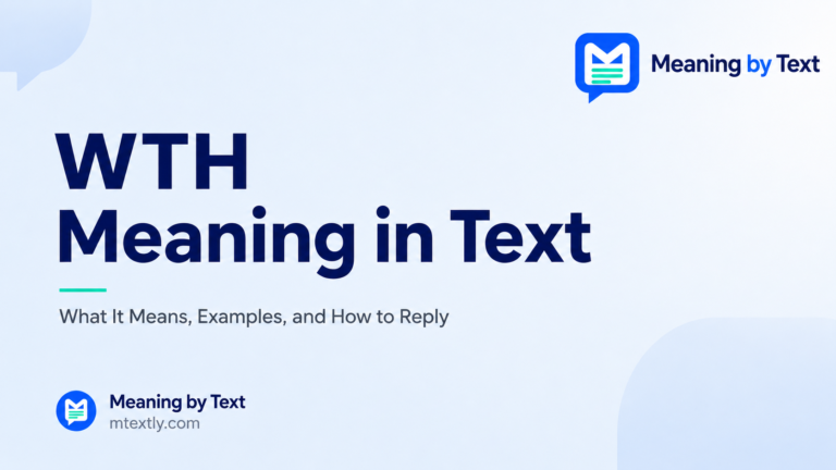 WTH Meaning in Text