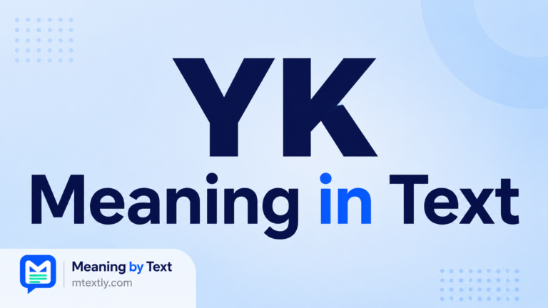 YK Meaning in Text