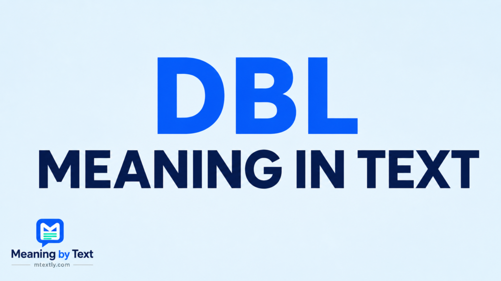 DBL Meaning in Text