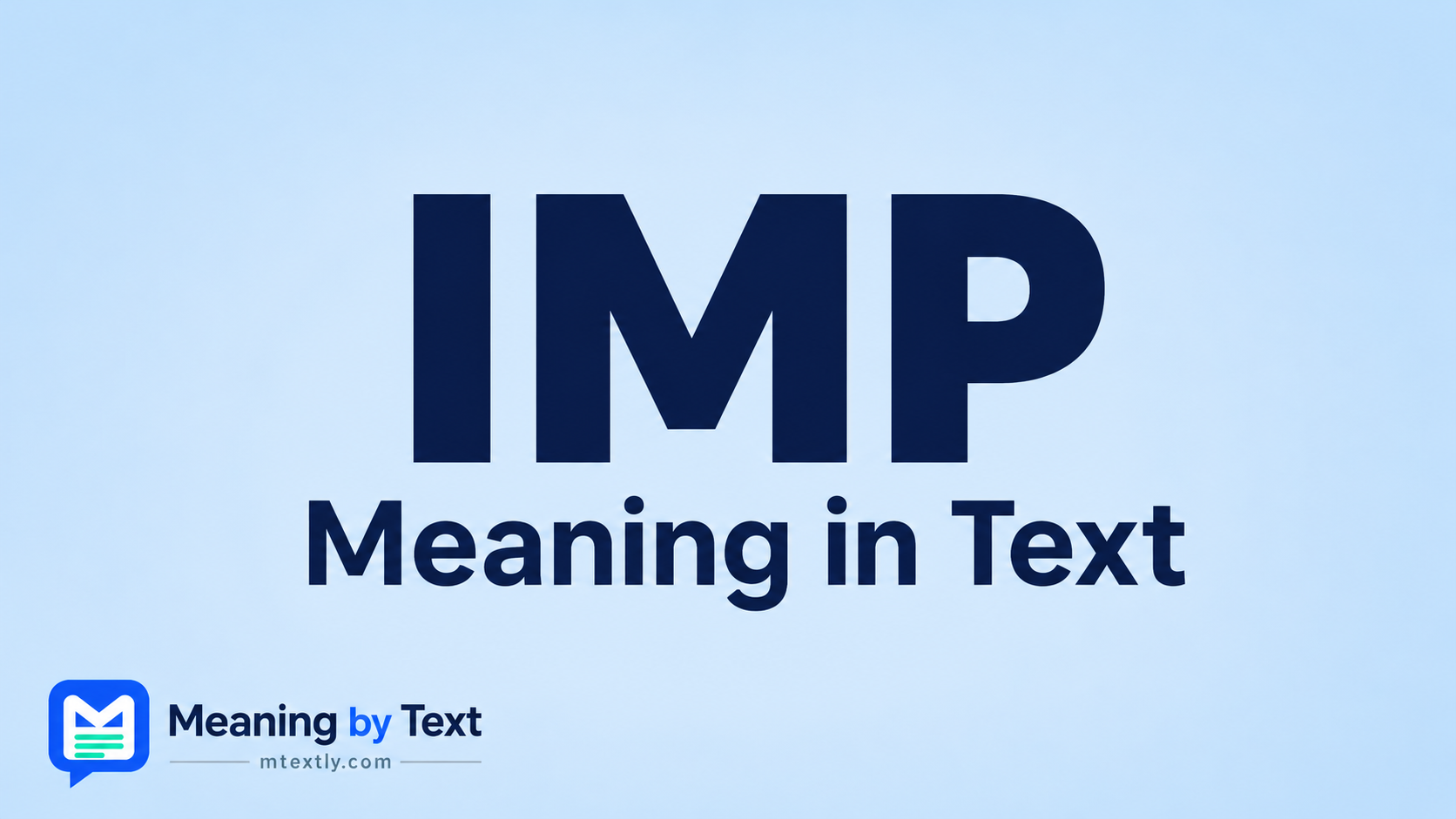 IMP Mean in Text