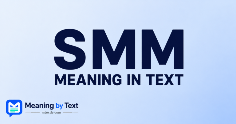 SMM Meaning in Text